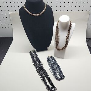 Bundle Of 4 Seedbead Necklaces